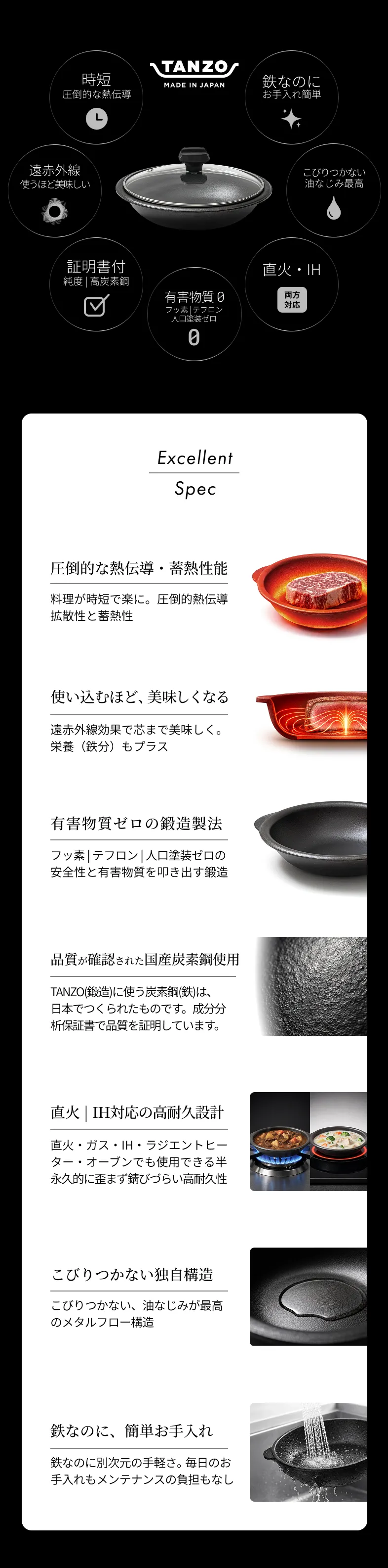 旨さ、安全性、耐久性、全てに優れた逸品